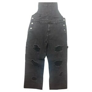 Forever 21 Men's Denim/OverAll Washed Black Pants Medium